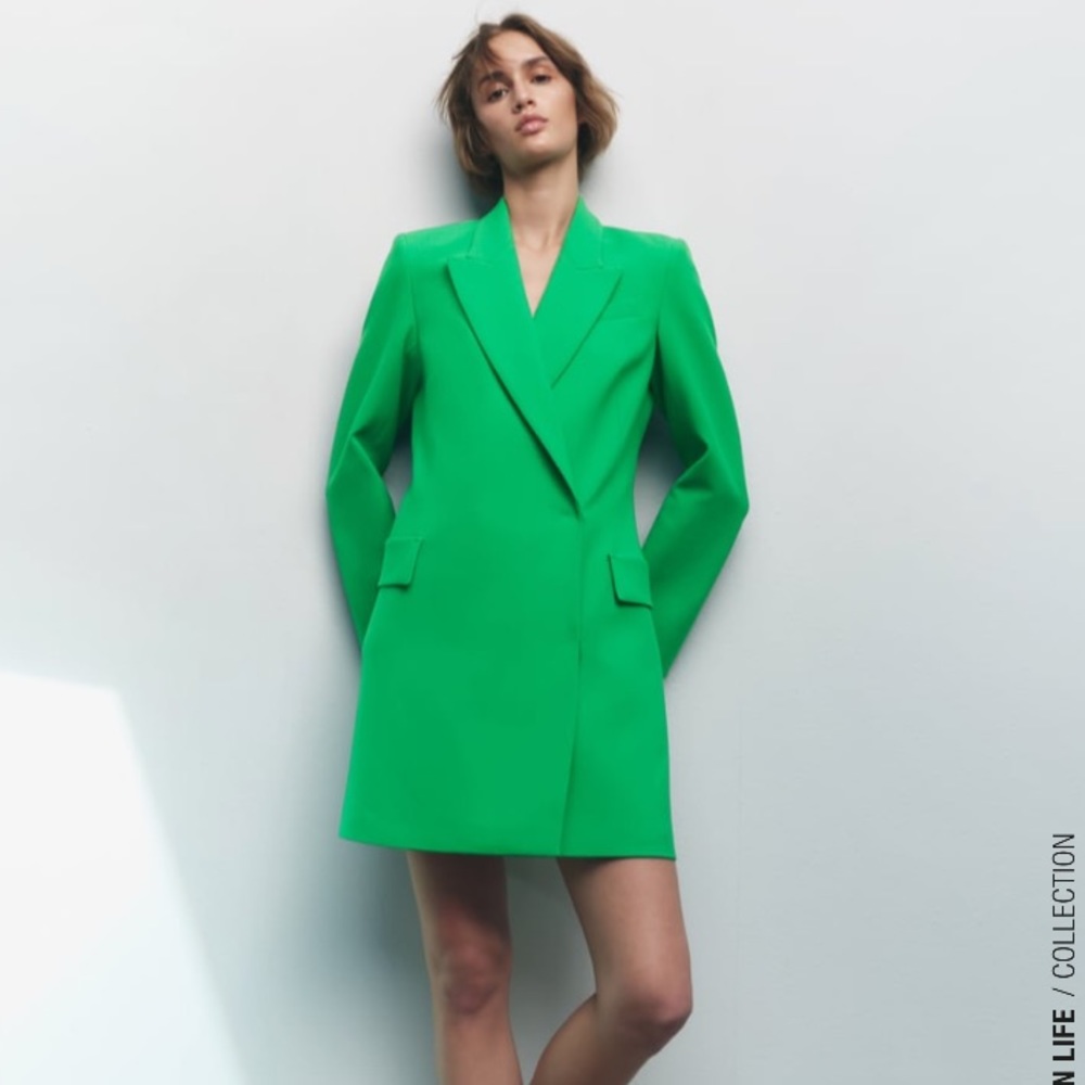 ZARA double breasted blazer dress XS